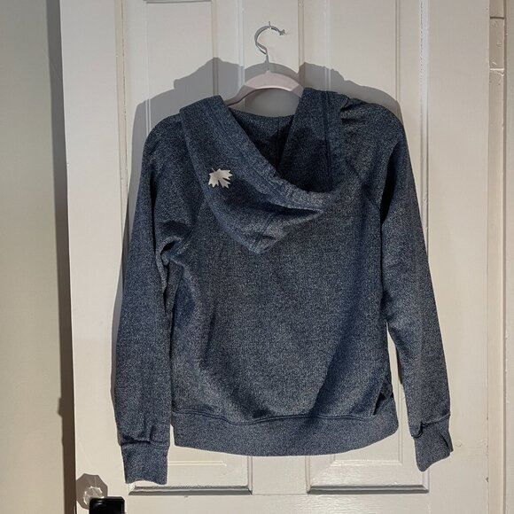 Roots blue hoodie with zipper, size Medium - Picture 2 of 8